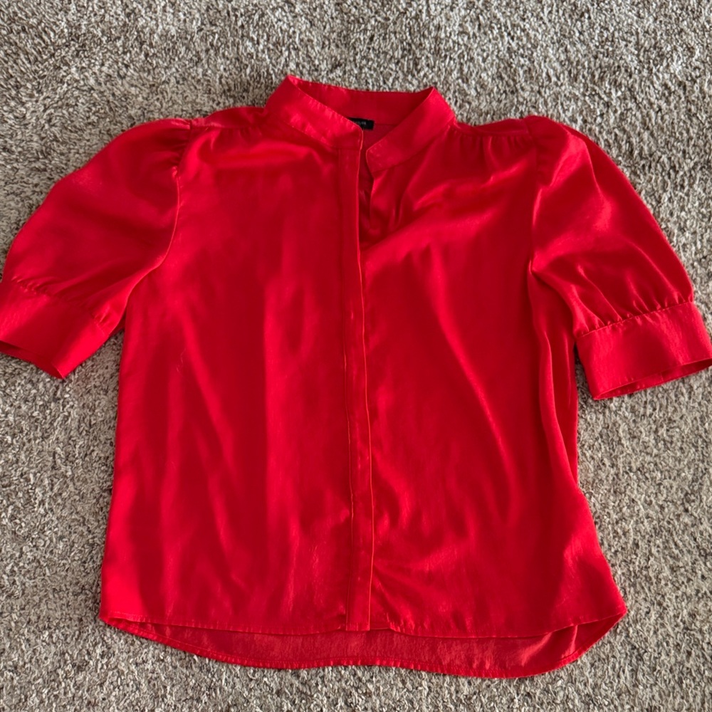 Ann Taylor Factory red blouse